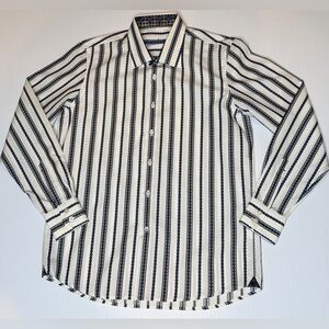 Robert Graham Striped Button Down Shirt - Youth Large 14-16 - EUC